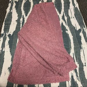 Oversized pink cardigan